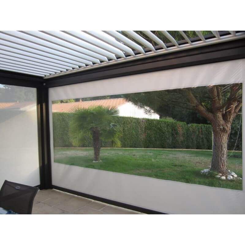 Bâche transparente 4 x 3 m - Toile PVC Cristal 1000 g/m² - Multiusages :  serre, protection, jardin, pergola, terrasse